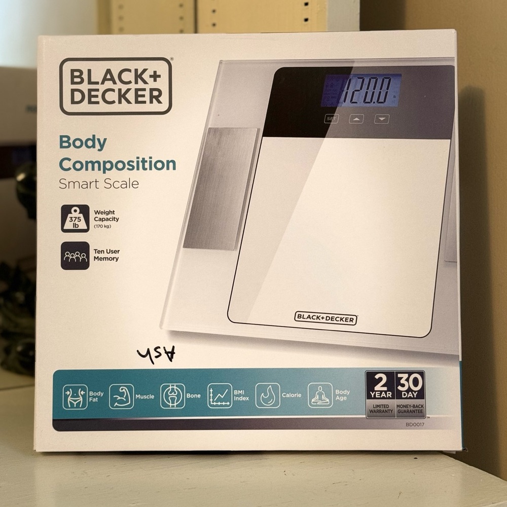 New Black and Decker Body Composition Smart Scale